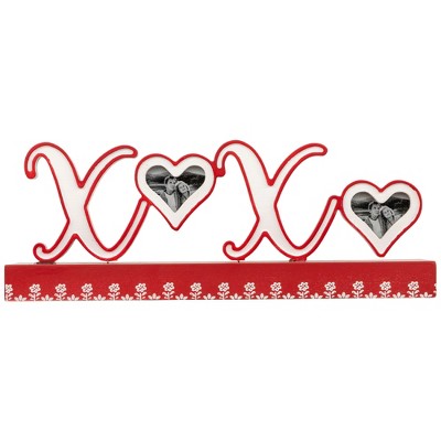 Northlight Heart and Floral "XOXO" Valentine's Day Photo Frame - 12"