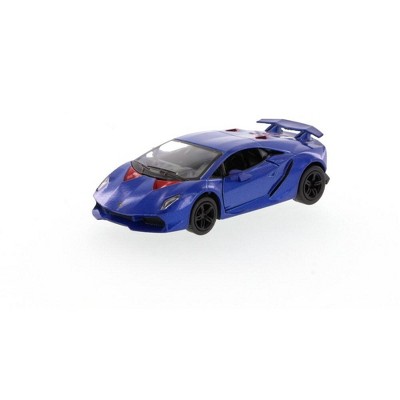 KiNSMART - Lamborghini Sesto Elemento 5" 1:38 Scale Die Cast Metal Model Toy Super Sports Car w/Pullback Action (Blue)
