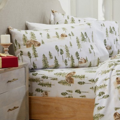 Market & Place Alpine Cotton Flannel Printed Sheet Set