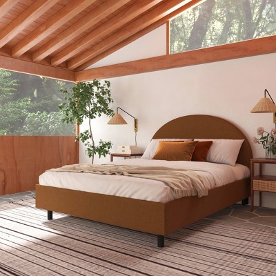 Adaline Platform Bed in Textured Linen - Threshold™