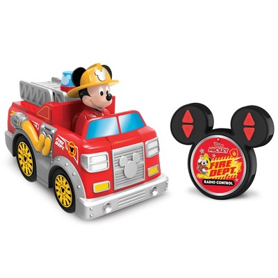 Disney Junior: 9" RC Mickey's Fire Truck, Wheelies & Spins, 2.4 GHz, Ages 3+