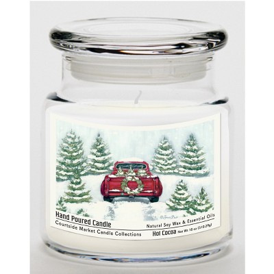 Courtside Market Tree Farm Tradition II Hot Cocoa 18oz Soy Wax Candle Glass Jar & Lid
