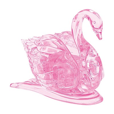 Bepuzzled Swan Crystal 32pc 3D Puzzle: Educational Nature & Animal Toy, Develops Fine Motor Skills, Plastic Material