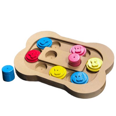 Flipo Brainiac Busy Bone Interactive Treat Dispensing Pet Toy - Mental Stimulation For Pets