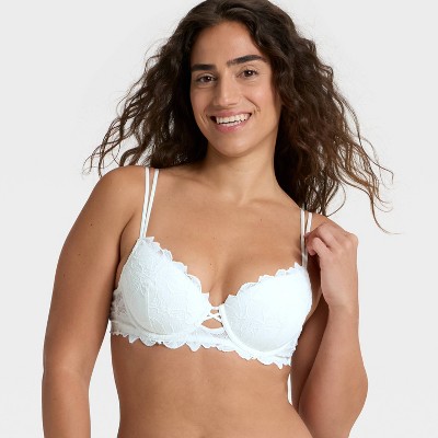 Women's Lace Lightly Lined Demi Bra - Auden™