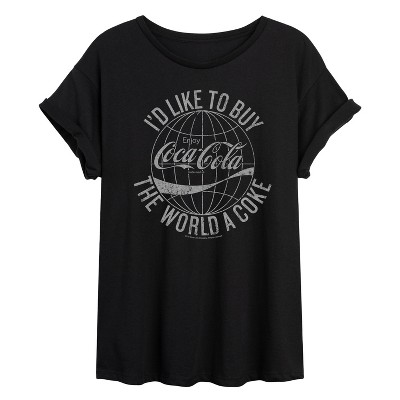 Women's - Coca-cola - Buy The World A Coke Oversized Graphic T-Shirt