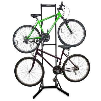 RaxGo Freestanting Bike Stand, 2 Bicycle Stand with Adjustable Hooks, for Mountain & Road Bicycles