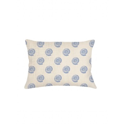 Nautilus Shell Linen Pillow 14x20