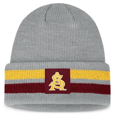 NCAA Arizona State Sun Devils Knit Cuffed Ridge Beanie: Lightweight Acrylic, Tagless Design