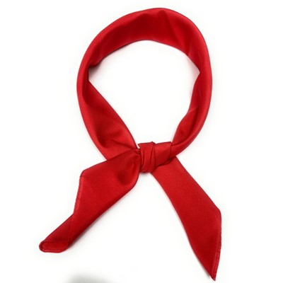 Pack of 3 Solid Ribbon Scarves, Head Neck Pocket Square Scarf