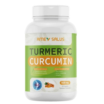 Turmeric Curcumin, Organic, 1400mg High Purity 120 capsules