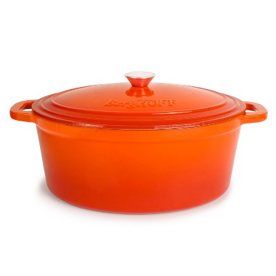 BergHOFF Neo 8Qt. Cast Iron Oval Dutch Oven, Matching Lid
