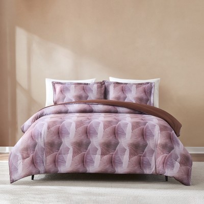 Mycelium Dream 3PC Comforter Set - Dusty Pink