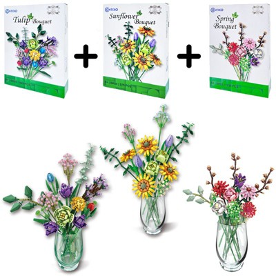 Contixo Floral Collection Building Block Set