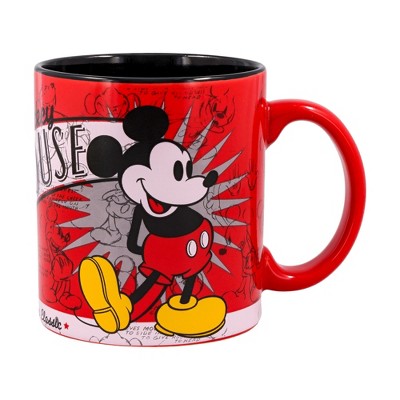 Silver Buffalo Disney 1928 Vintage Mickey Mouse Ceramic Mug | Holds 20 Ounces