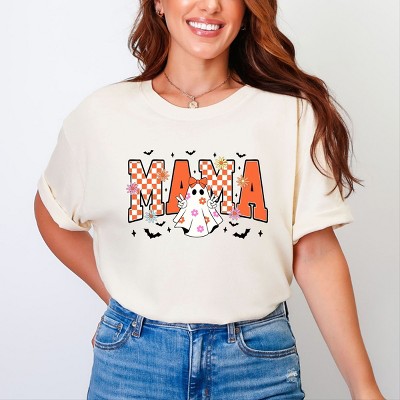 Simply Sage Market Mama Checkered Girl Ghost Garment Dyed Tee
