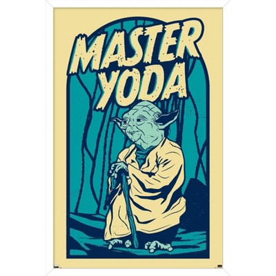 Trends International Star Wars: Bubble Gum Pop - Master Yoda Framed Wall Poster Prints