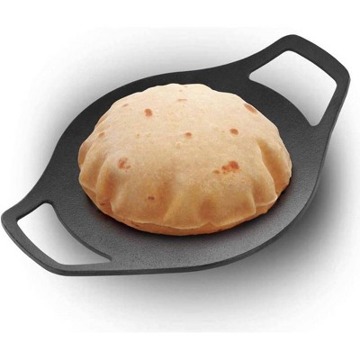 Hawkins Futura 24" Cast Iron Griddle Tava: Hand Wash, Gas Compatible, 1 Year Warranty, 4.2 lbs, Red