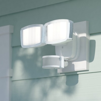 VAXCEL Integrated LED Motion Sensor Dusk to Dawn Outdoor Security Flood Light - 240 Degree - 85 Ft.
