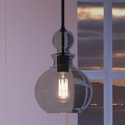 Urban Ambiance Luxury Modern Farmhouse Farmhouse Pendant Light,  12-3/4" x 8-1/2",  Charcoal Finish, UHP3047