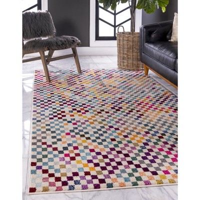 Unique Loom    Chromatic Palm Bay Area Rug