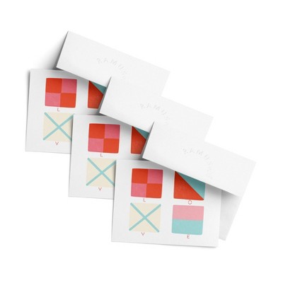 Love/Valentine's Greeting Card Pack (3ct) "LOVE Nautical Flags" by Ramus & Co