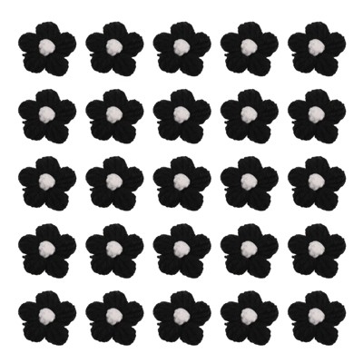 Unique Bargains Cotton Handmade DIY Floral Embroidered Applique Patches 50 Pcs