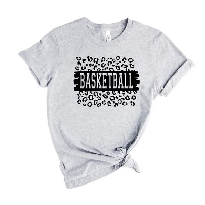 Simply Sage Market Women's Basketball Leopard Short Sleeve Graphic Tee