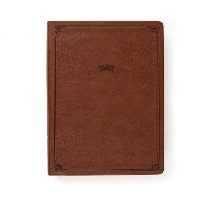 CSB Tony Evans Study Bible, British Tan Leathertouch - (Leather Bound)