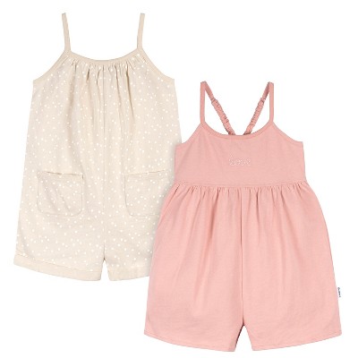 Gerber Baby Girls Toddler Sleeveless Romper Jumpsuit
