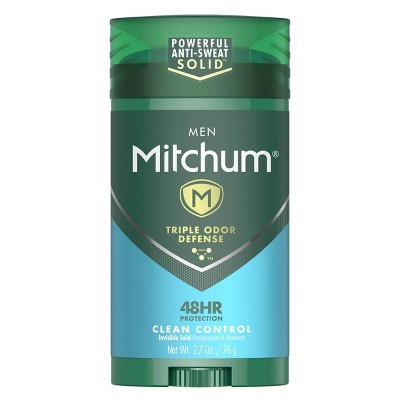 Mitchum Men's 48-Hour Sweat + Odor Protection Solid Antiperspirant Deodorant - Clean Control - 2.7oz