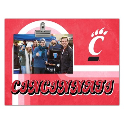 NCAA Cincinnati Bearcats 8" x 10" Picture Frame: MDF Easel Back, Holds 4x6 Photo