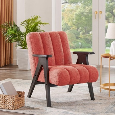 NicBex Accent Chair Modern Armchair with Wood Legs Lounge Chair Sofa Chair for Living Room, Bedroom, Reading Room