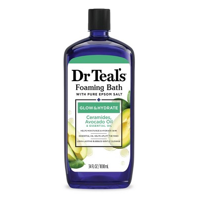 Dr Teal's Glow & Hydrate Essential Oils Foaming Bath Soak - 34oz