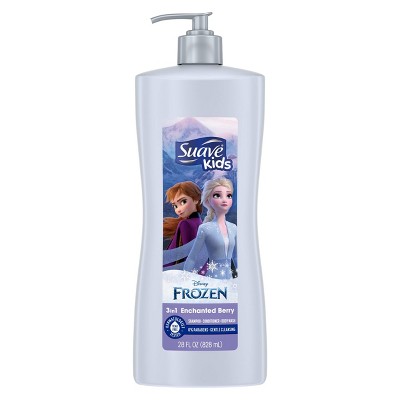 Suave Kids' Disney Frozen 3 in 1 Shampoo + Conditioner + Body Wash - Enchanted Berry - 28 fl oz