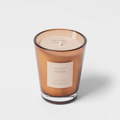 Colored Vase Glass Candle with Dust Cover - Threshold™