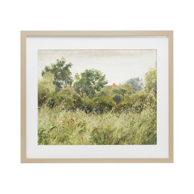 Stupell Industries Vintage Trees And Fields Framed Print Under Glass Art