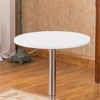 Dexmalle White Adjustable Height Bar Table and 2 Adjustable Swivel Stools Set - 4 of 4