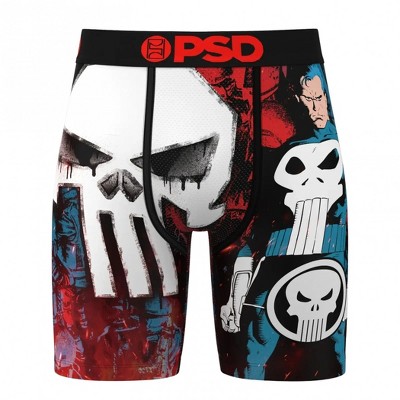Mens Punisher Comic Sparks PSD Boxer Briefs