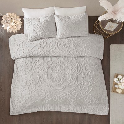 Cecily Cotton Chenille Medallion Comforter Set