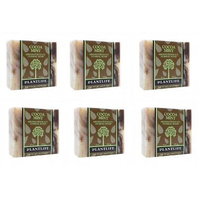 Plantlife Cocoa Mint Bar Soap - Moisturizing and Soothing Soap for Your Skin - Hand Crafted Using Plant-Based Ingredients - Made in California 4oz Bar