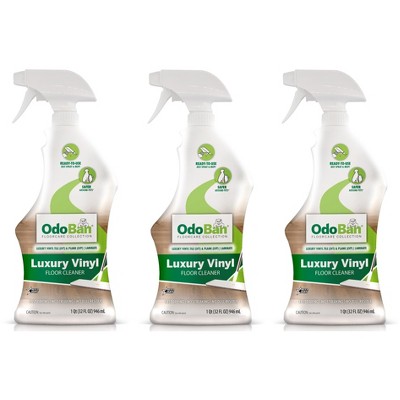 OdoBan Ready-to-Use Luxury Vinyl Floor Cleaner, Streak Free and Neutral PH Formula, 32 Oz Spray