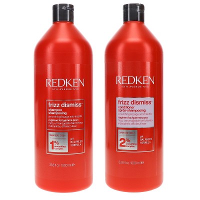 Redken Frizz Dismiss Shampoo 33.8 oz & Frizz Dismiss Conditioner 33.8 oz Combo Pack