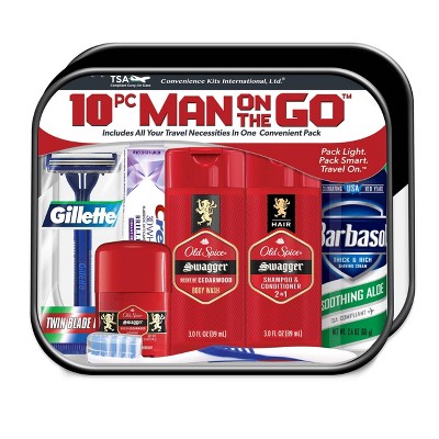 Convenience Kits International Men's Bath and Body Travel Kit - 10pc
