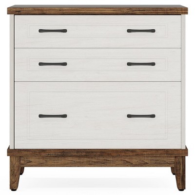 Resenkos File Cabinet, Filing Cabinet for Home Office, Lateral File Cabinet, 3-drawer Filing Cabinet For A4/letter/legal Size,Beige