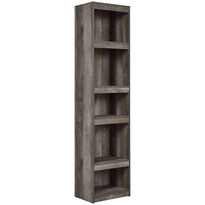 71.97" Wynnlow Pier Gray - Signature Design by Ashley: Modern Rustic Open Shelf Storage