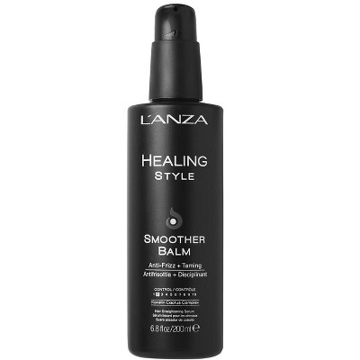 Lanza Healing Style Smoother Balm – 6.8 oz | Anti-Frizz Hair Straightening Serum for Silky, Sleek Styles | L'anza