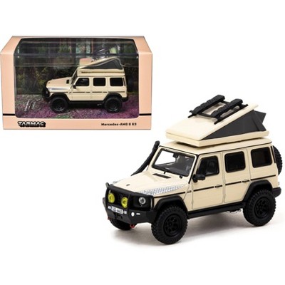 Mercedes-AMG G 63 with Camping Tent Beige "Road64" Series 1/64 Die Cast Model Car by Tarmac Works