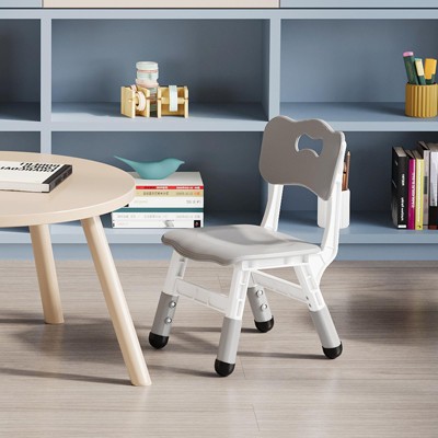 Adjustable Chair with 3 Height Settings, Durable Plastic Seat for Kids Ages 2-6, Ideal for Home, Classroom, Nursery
