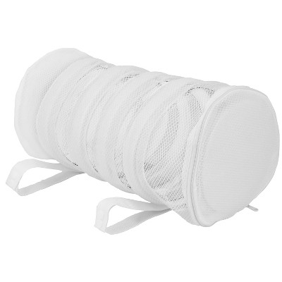 Garnen Shoe Washing Bag, Reusable Sneaker Shoe Laundry Bags for Washer Dryer Machine, Durable Mesh Washing Bag for Running Shoes, Socks, Bras, White